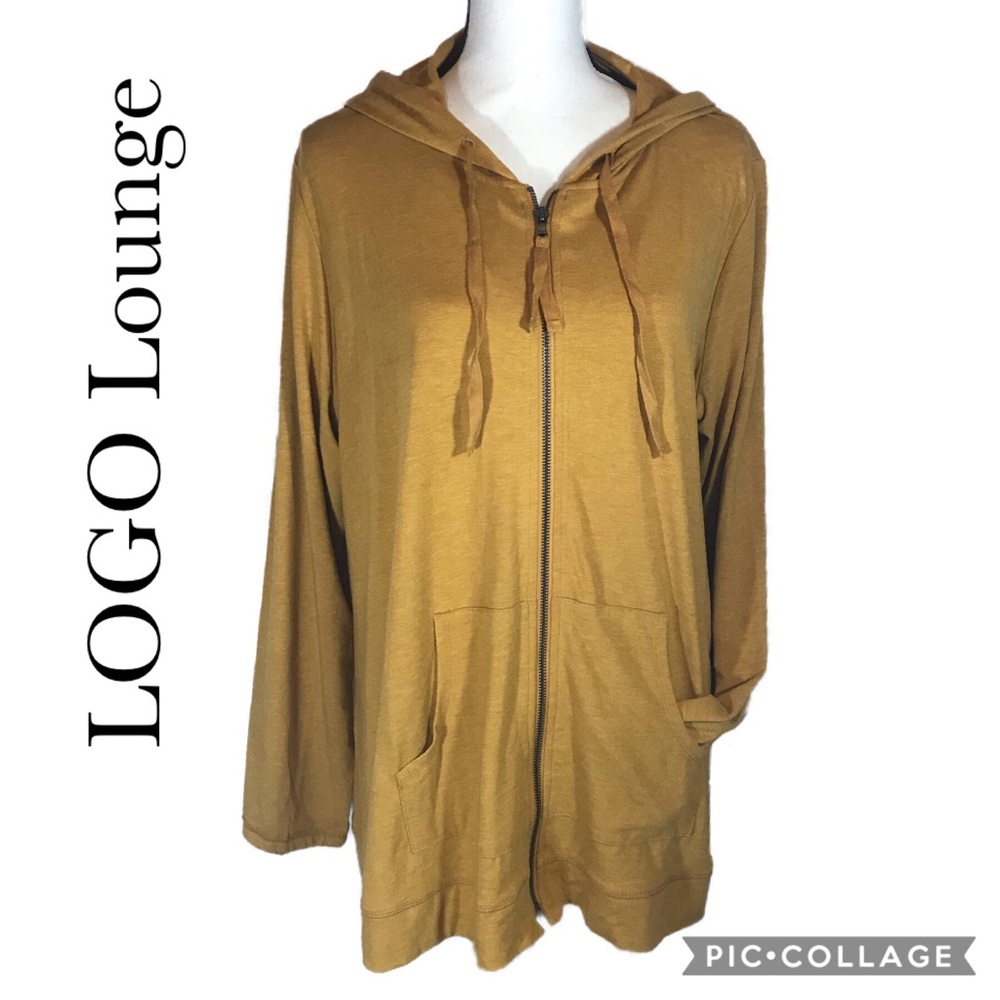 LOGO Lounge hoodie oversized mustard / marigold